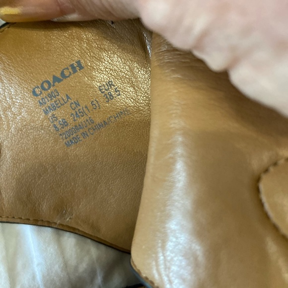 COACH MABELLA Open Toed Heel Black Suede with Studs. Never Worn. Size 8.5 - Picture 8 of 8